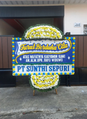 Papan Bunga Duka di Kalinyamat Wetan